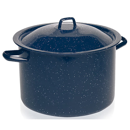 12.0Qt Enamel Stock Pot, Blue
